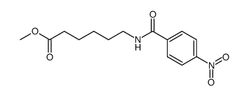 methyl 6-(4-nitrobenzoyl)aminocaproate结构式