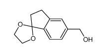 5-Hydroxymethyl-indan-1-one 1,2-ethanediol ketal Structure