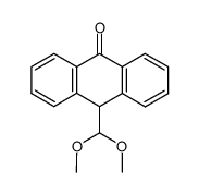 10-(Dimethoxymethyl)-9-anthrone Structure