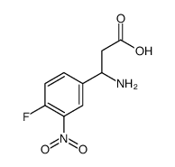3-amino-3-(4-fluoro-3-nitrophenyl)propanoic acid Structure