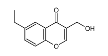 4H-1-Benzopyran-4-one,6-ethyl-3-(hydroxymethyl)-(9CI)结构式