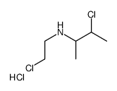 3-chloro-N-(2-chloroethyl)butan-2-amine,hydrochloride结构式