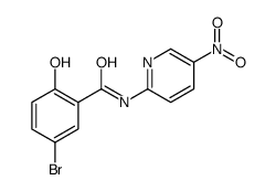 5-bromo-2-hydroxy-N-(5-nitropyridin-2-yl)benzamide结构式