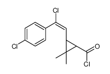 [1alpha,3beta(Z)]-()-3-[2-chloro-2-(4-chlorophenyl)vinyl]-2,2-dimethylcyclopropanecarbonyl chloride structure