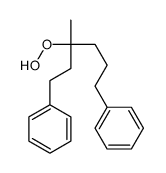 (3-hydroperoxy-3-methyl-6-phenylhexyl)benzene Structure