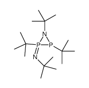 1,2,3-tritert-butyl-2-tert-butylimino-1,2λ5,3-azadiphosphiridine结构式