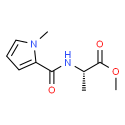 L-Alanine,N-[(1-methyl-1H-pyrrol-2-yl)carbonyl]-,methylester(9CI)结构式