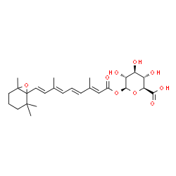 5,6-epoxyretinoyl glucuronide结构式