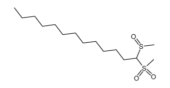 1-(methylsulfinyl)-1-(methylsulfonyl)tridecane结构式