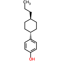 反式-4-丙基环己基苯酚结构式