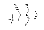 2-(2-chloro-6-fluorophenyl)-2-trimethylsiloxyethanenitrile结构式
