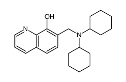 7-[(dicyclohexylamino)methyl]quinolin-8-ol结构式