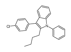 2-butyl-3-(4-chlorophenyl)-1-phenylindole Structure