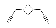 cis-1,3-bis(cyanomethyl)cyclobutane结构式