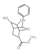 3-Oxa-2,5-diazabicyclo[2.2.2]octane-5-carboxylicacid, 7,8-dihydroxy-2-phenyl-, methyl ester, (1a,4a,7S*,8S*)-(9CI)结构式