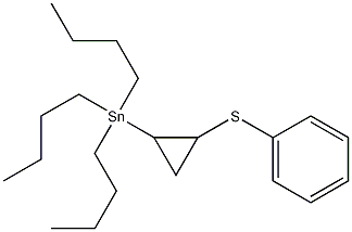 Tributyl(2-(phenylthio)cyclopropyl)stannane structure