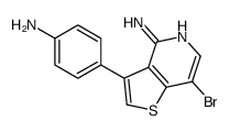 3-(4-aminophenyl)-7-bromothieno[3,2-c]pyridin-4-amine Structure