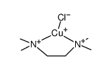 (N,N,N',N'-tetramethylethylenediamine)copper(I) chloride Structure