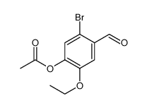 Benzaldehyde, 4-(acetyloxy)-2-bromo-5-ethoxy structure