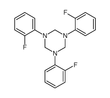 1,3,5-tris(2-fluorophenyl)-1,3,5-triazinane结构式
