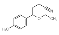 Benzenebutanenitrile, g-ethoxy-4-methyl-结构式