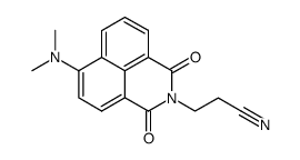 3-(6-(dimethylamino)-1,3-dioxo-1H-benzo[de]isoquinolin-2(3H)-yl)propanenitrile结构式