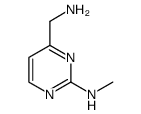 (4-aminomethyl-pyrimidin-2-yl)-methyl-amine结构式