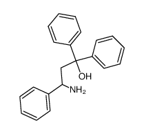 3-Amino-1,1,3-triphenyl-1-propanol结构式