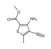 2-Thiophenecarboxylicacid,3-amino-4-cyano-5-methyl-,methylester(9CI) structure