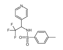 4-methyl-N-(2,2,2-trifluoro-1-pyridin-4-ylethyl)benzenesulfonamide Structure