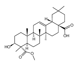 gypsogenic acid 23-monomethyl ester Structure