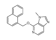 3-methyl-4-(naphthalen-1-ylmethoxy)imidazo[4,5-c]pyridine结构式