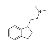 1-[2-(dimethylamino)ethyl]indoline结构式