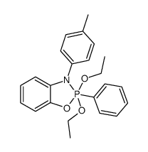 2,2-diethoxy-2,3-dihydro-2-phenyl-3-p-tolyl-1,3,2-benzoxazaphosph(V)ole Structure