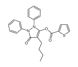 (4-butyl-5-oxo-1,2-diphenylpyrazol-3-yl) thiophene-2-carboxylate Structure