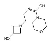 N-[2-(3-hydroxyazetidin-1-yl)ethyl]morpholine-4-carboxamide结构式