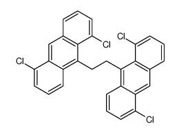 1,5-dichloro-9-[2-(1,5-dichloroanthracen-9-yl)ethyl]anthracene Structure