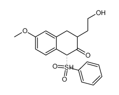1-Benzenesulfonyl-3-(2-hydroxy-ethyl)-6-methoxy-3,4-dihydro-1H-naphthalen-2-one Structure