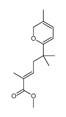 methyl 2,5-dimethyl-5-(3-methyl-2H-pyran-6-yl)hex-2-enoate结构式