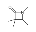 1,3,3,4-tetramethylazetidin-2-one结构式