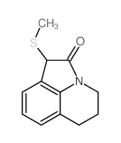 1-(Methylthio)-1,2,5,6-tetrahydro-4H-pyrrolo<3,2,1-ij>-quinoline-2-one结构式
