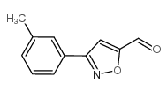 3-(M-TOLYL)ISOXAZOLE-5-CARBALDEHYDE Structure
