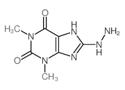 8-hydrazinyl-1,3-dimethyl-7H-purine-2,6-dione Structure