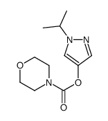 (1-propan-2-ylpyrazol-4-yl) morpholine-4-carboxylate结构式