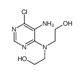 2-[(5-amino-6-chloropyrimidin-4-yl)-(2-hydroxyethyl)amino]ethanol Structure