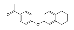 1-[4-(5,6,7,8-TETRAHYDRO-NAPHTHALEN-2-YLOXY)-PHENYL]-ETHANONE structure