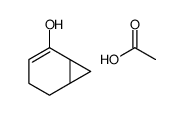 acetic acid,bicyclo[4.1.0]hept-4-en-5-ol结构式