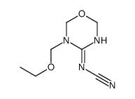 [3-(ethoxymethyl)-2,6-dihydro-1,3,5-oxadiazin-4-yl]cyanamide结构式