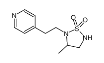 3-methyl-2-(2-pyridin-4-ylethyl)-1,2,5-thiadiazolidine 1,1-dioxide结构式