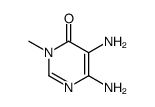 5,6-diamino-3-methylpyrimidin-4-one Structure
